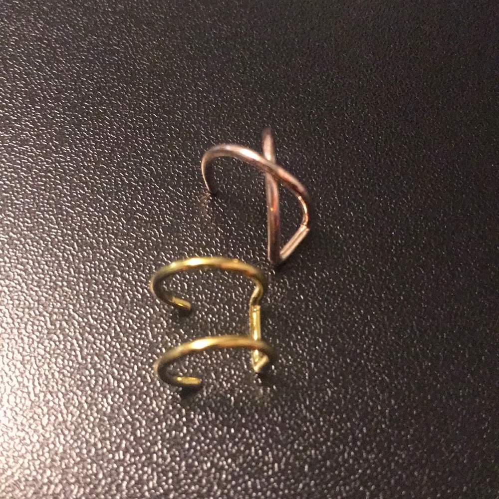 Ear cuffs - costume jewelry - 2 ear cuffs